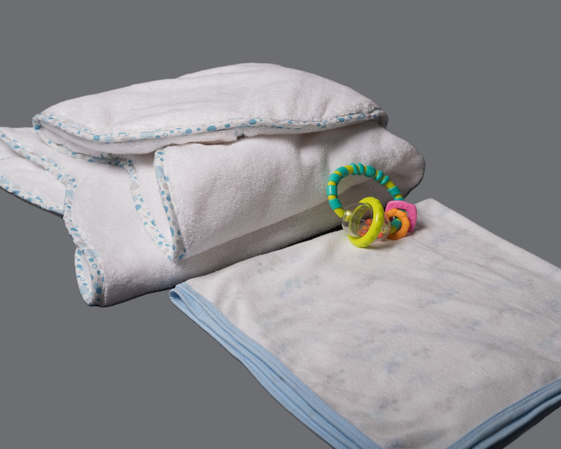 EleryB luxury towel compared to standard baby towel
